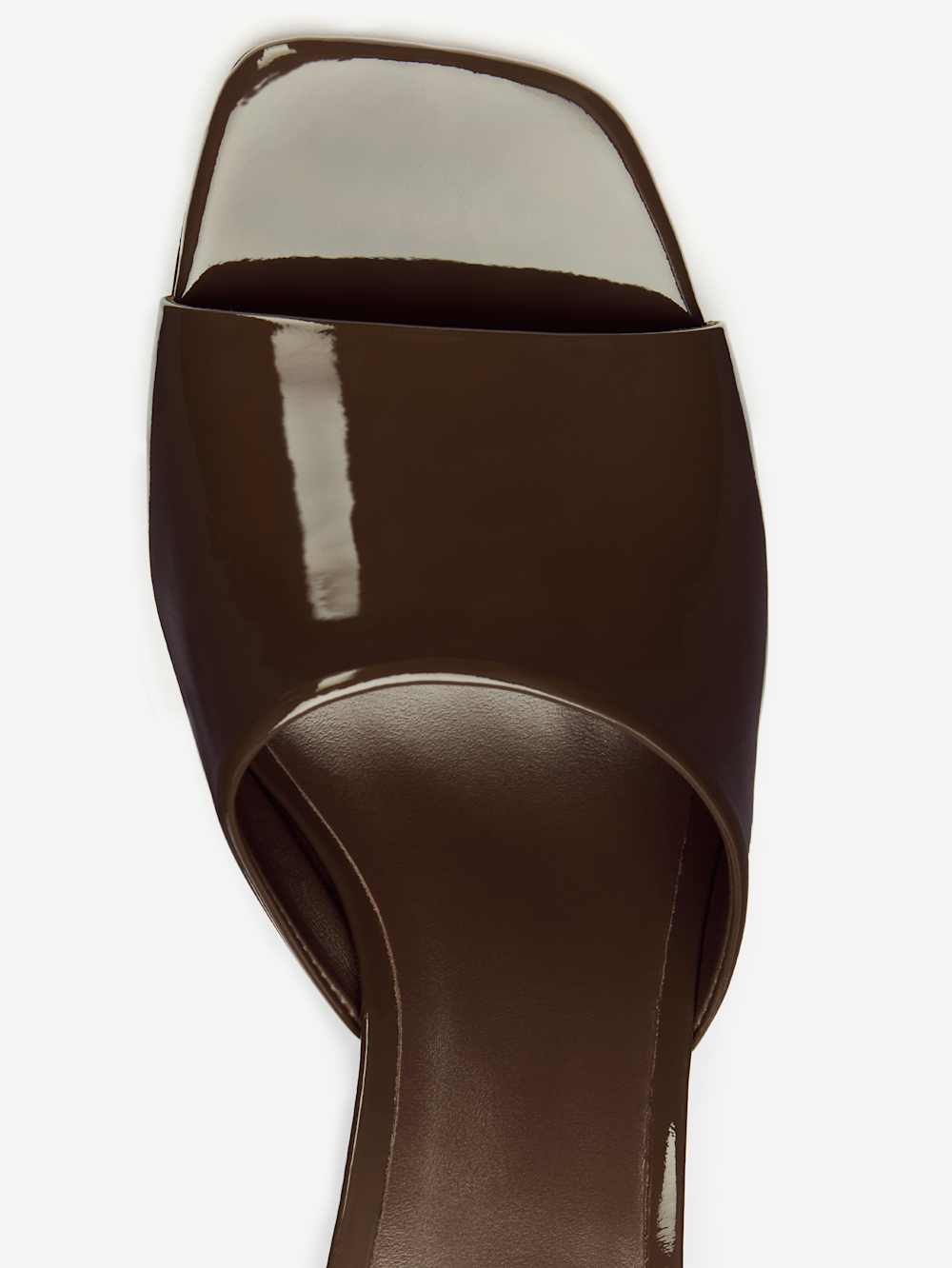 Reformation Enya Wedge Sandal - Espresso Patent
