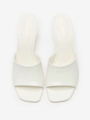 Reformation Enya Wedge Sandal - White Patent