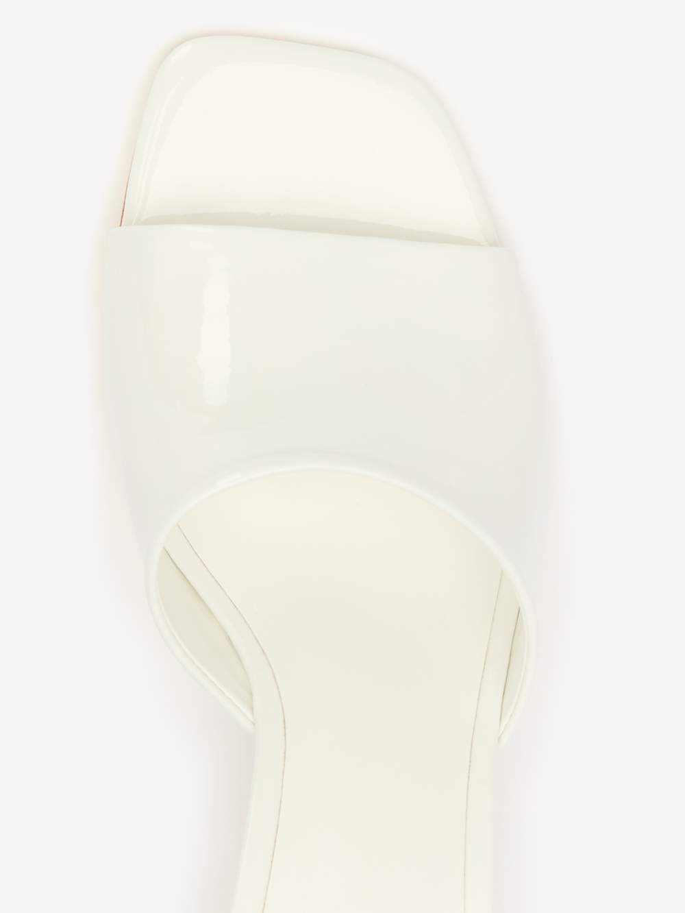 Reformation Enya Wedge Sandal - White Patent