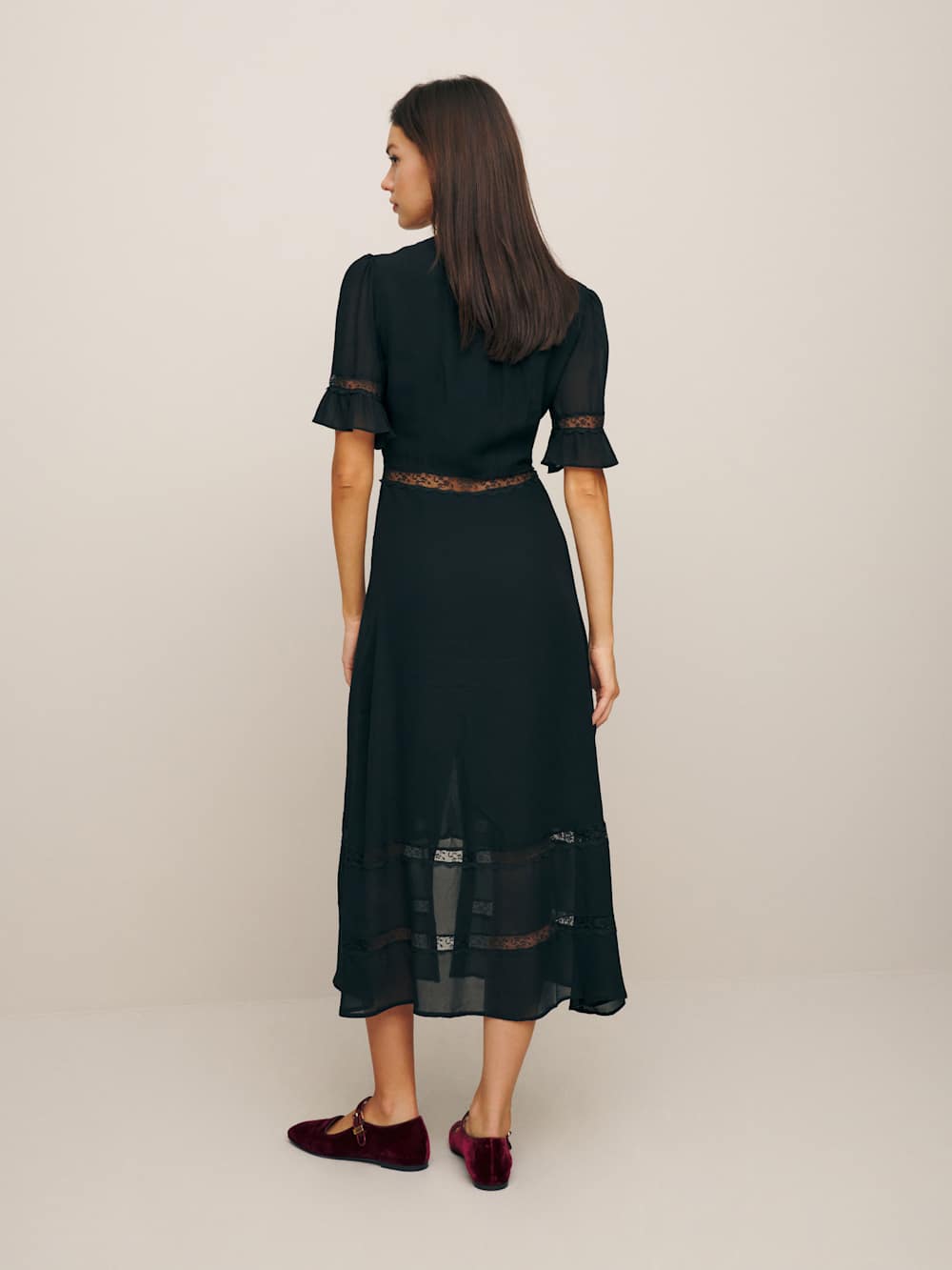 Reformation Woodson Dress - Black