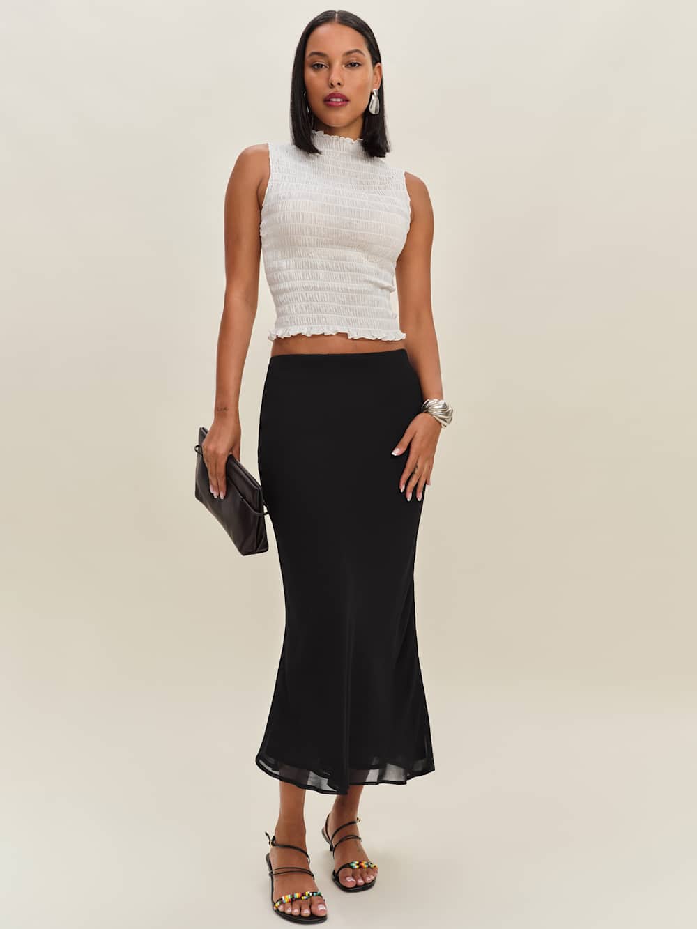 Reformation Layla Skirt - Black