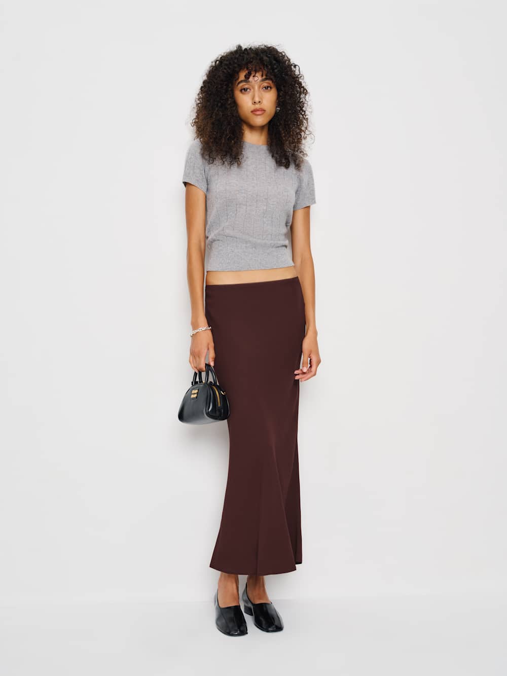 Reformation Layla Skirt - Mahogany