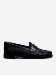 Reformation Ani Ruched Loafer - Black Leather