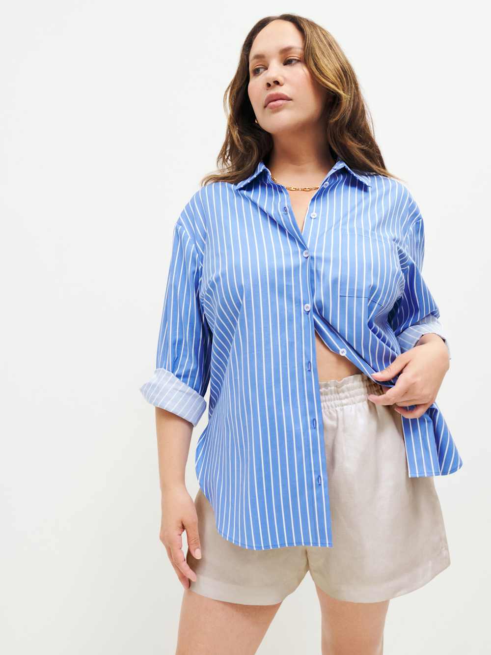 Reformation Mila Linen Short Es - Oatmeal