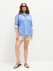 Reformation Mila Linen Short Es - Oatmeal