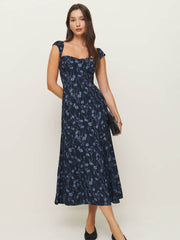 Reformation Bryson Dress - Georgia Blue