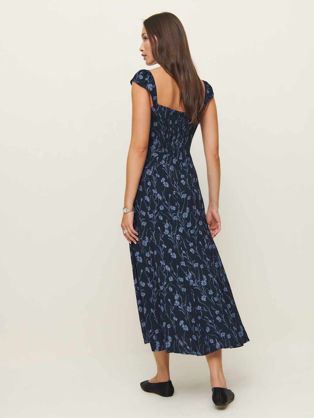Reformation Bryson Dress - Georgia Blue