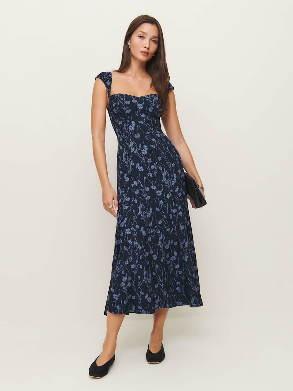 Reformation Bryson Dress - Georgia Blue
