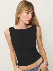 Reformation Dusk Knit Top - Black