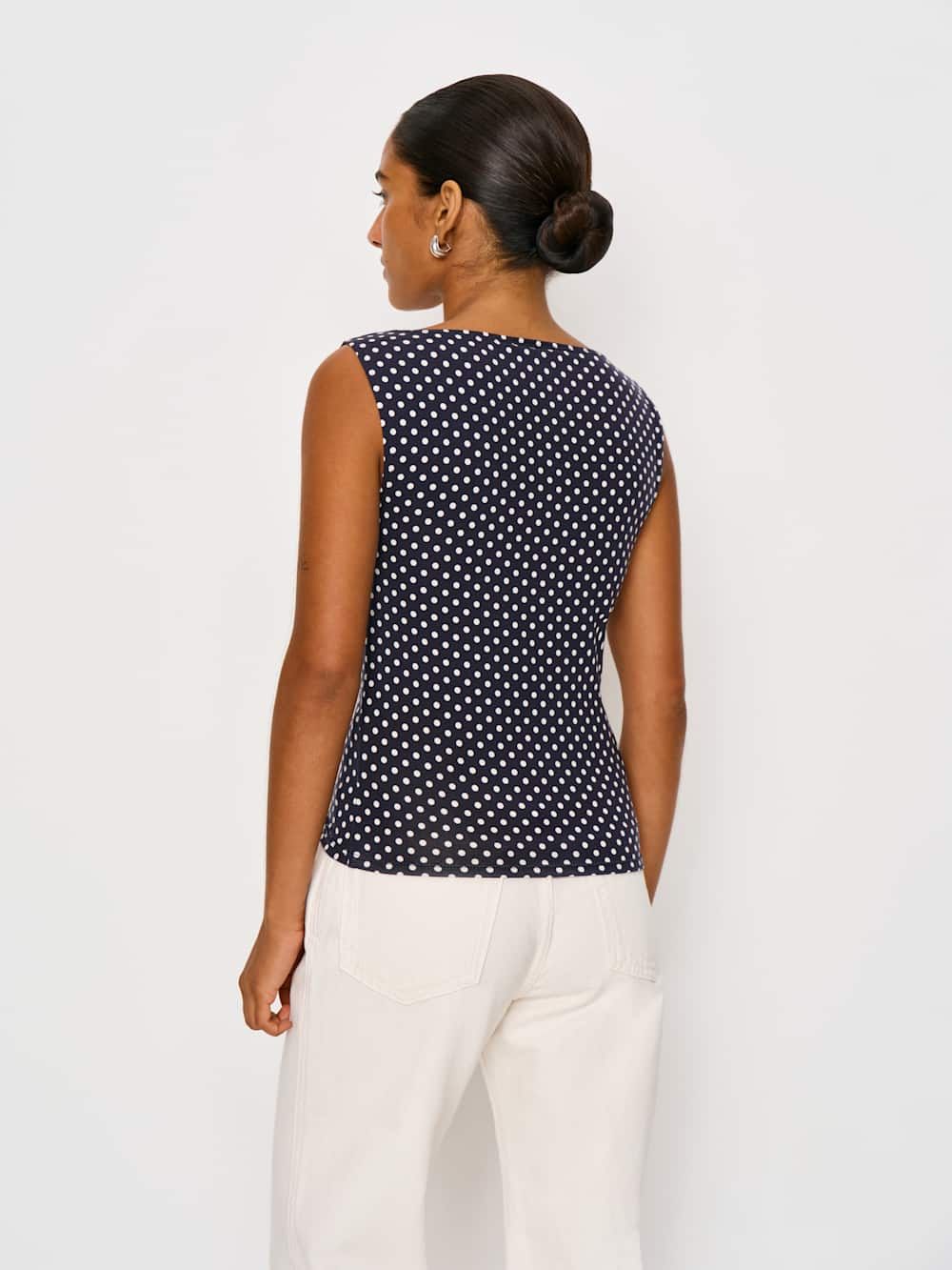 Reformation Dusk Knit Top - Dream Dot