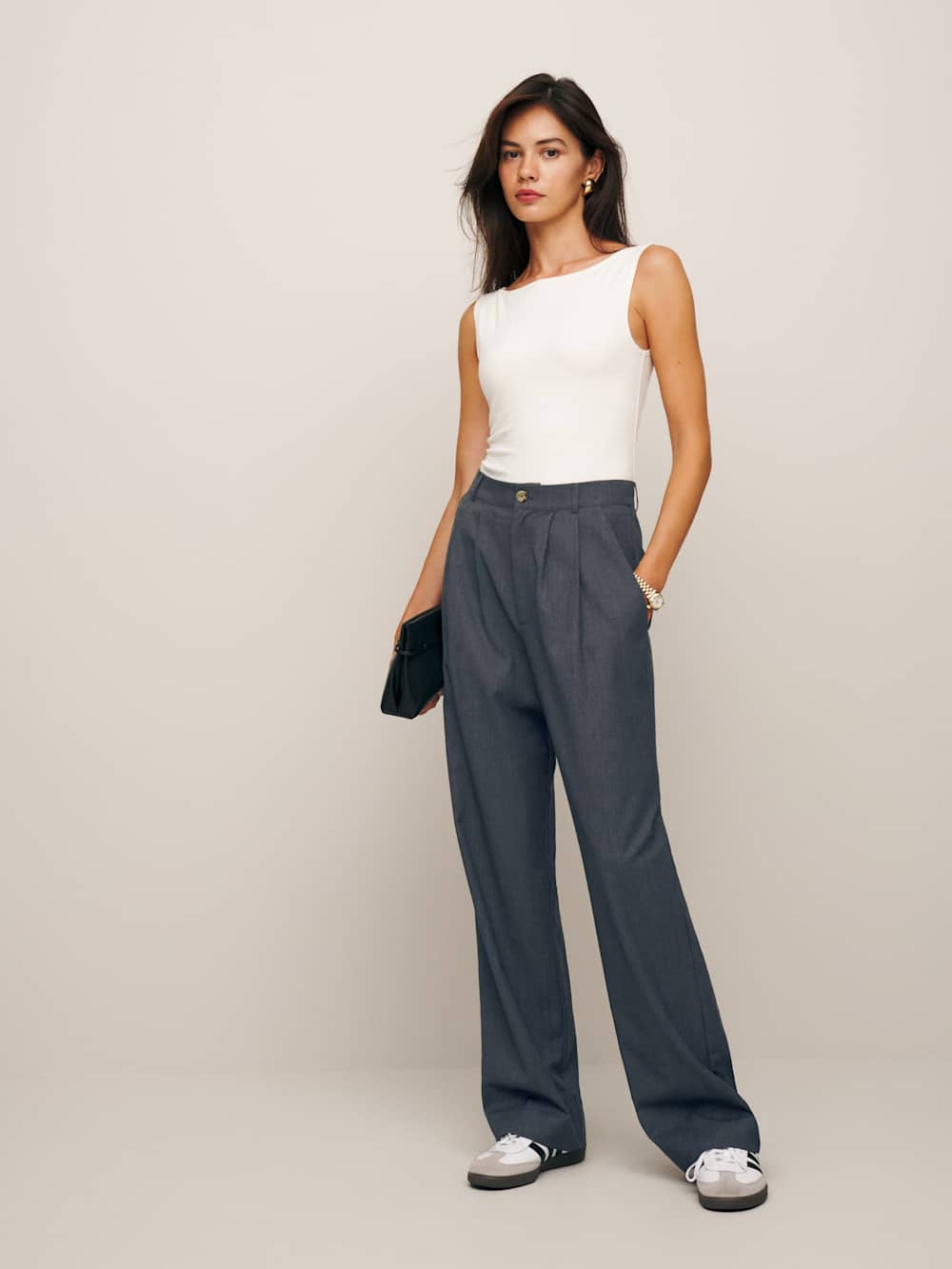 Reformation Dusk Knit Top - Fior Di Latte