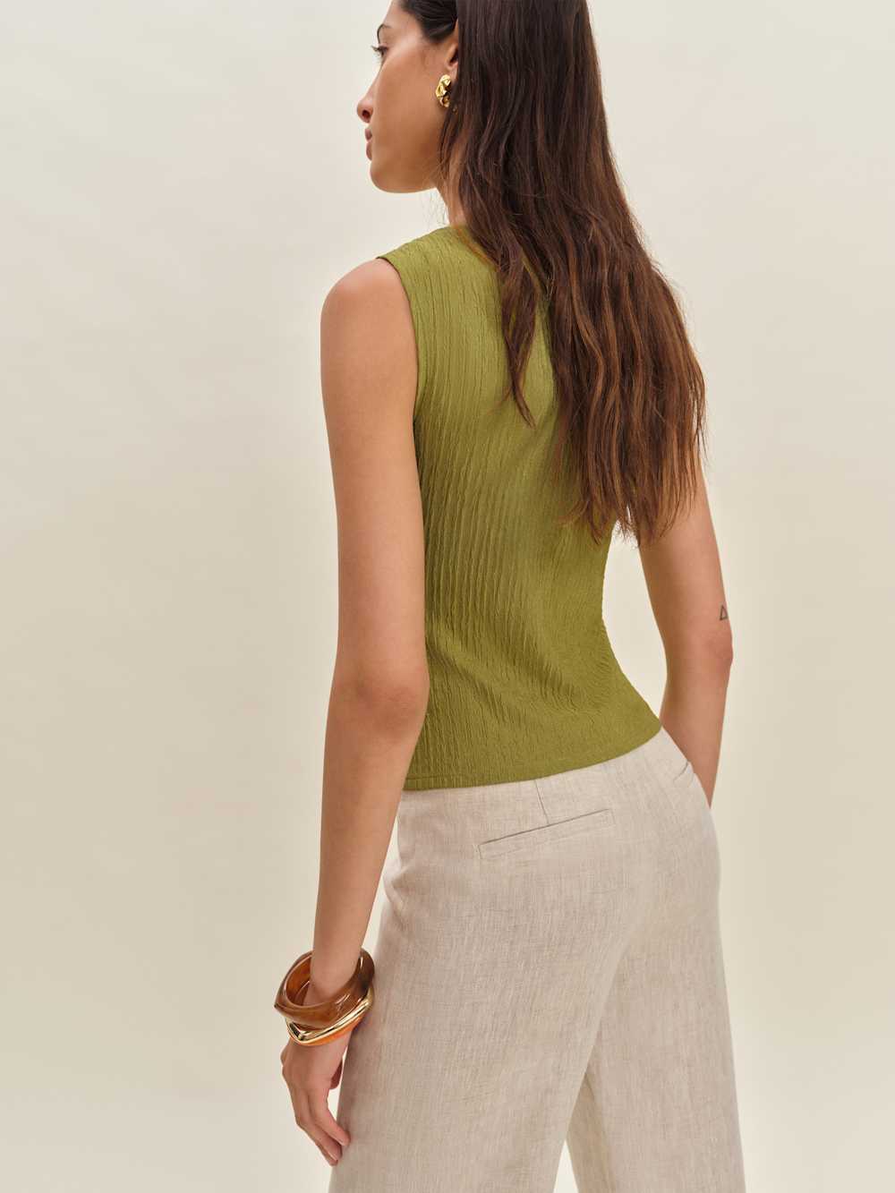 Reformation Dusk Knit Top - Moss