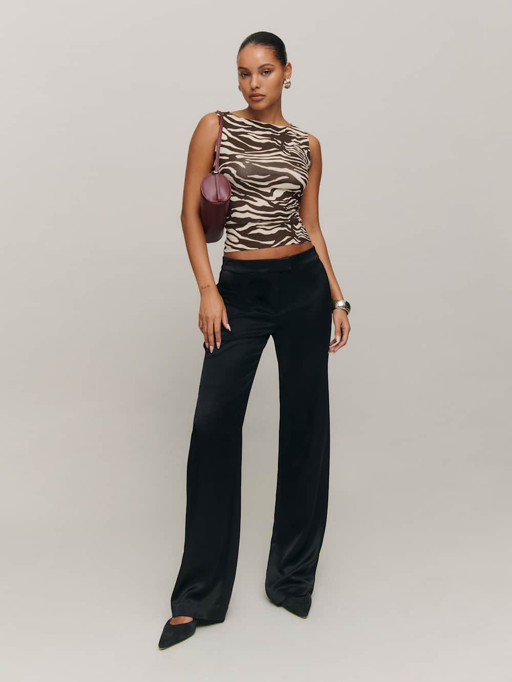 Reformation Dusk Knit Top - Stampede