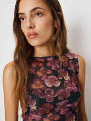 Reformation Dusk Knit Top - Pansy