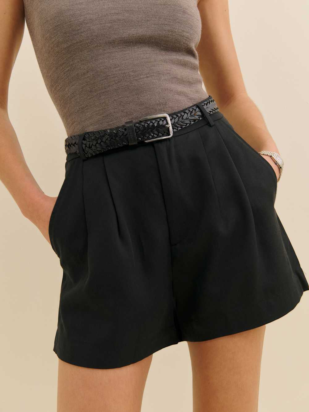 Reformation Mason Short - Black