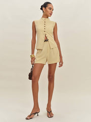 Reformation Mason Short - Blonde