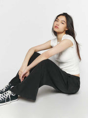 Reformation Ethan Twill Pant - Black