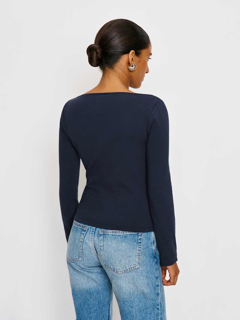 Reformation Wiley Knit Top - Midnight