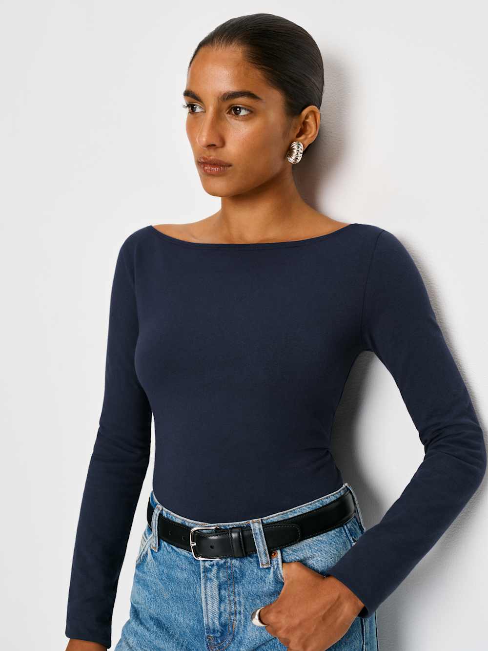 Reformation Wiley Knit Top - Midnight