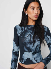 Reformation Wiley Knit Top - Midnight Rose