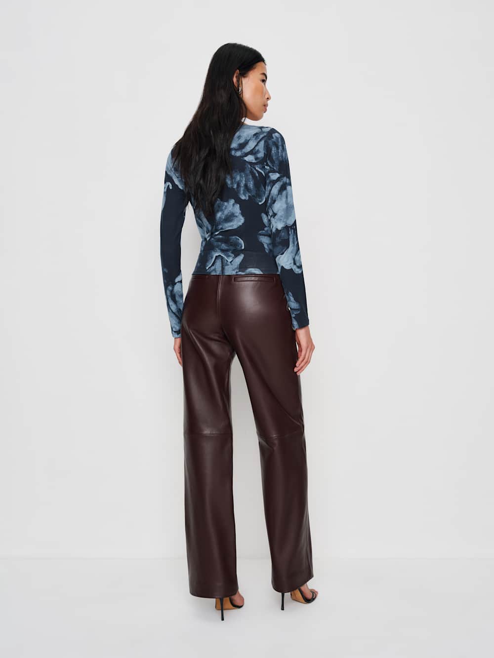 Reformation Wiley Knit Top - Midnight Rose