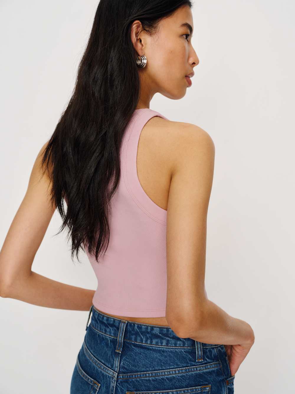 Reformation Tasha Cropped Tank - Babygirl