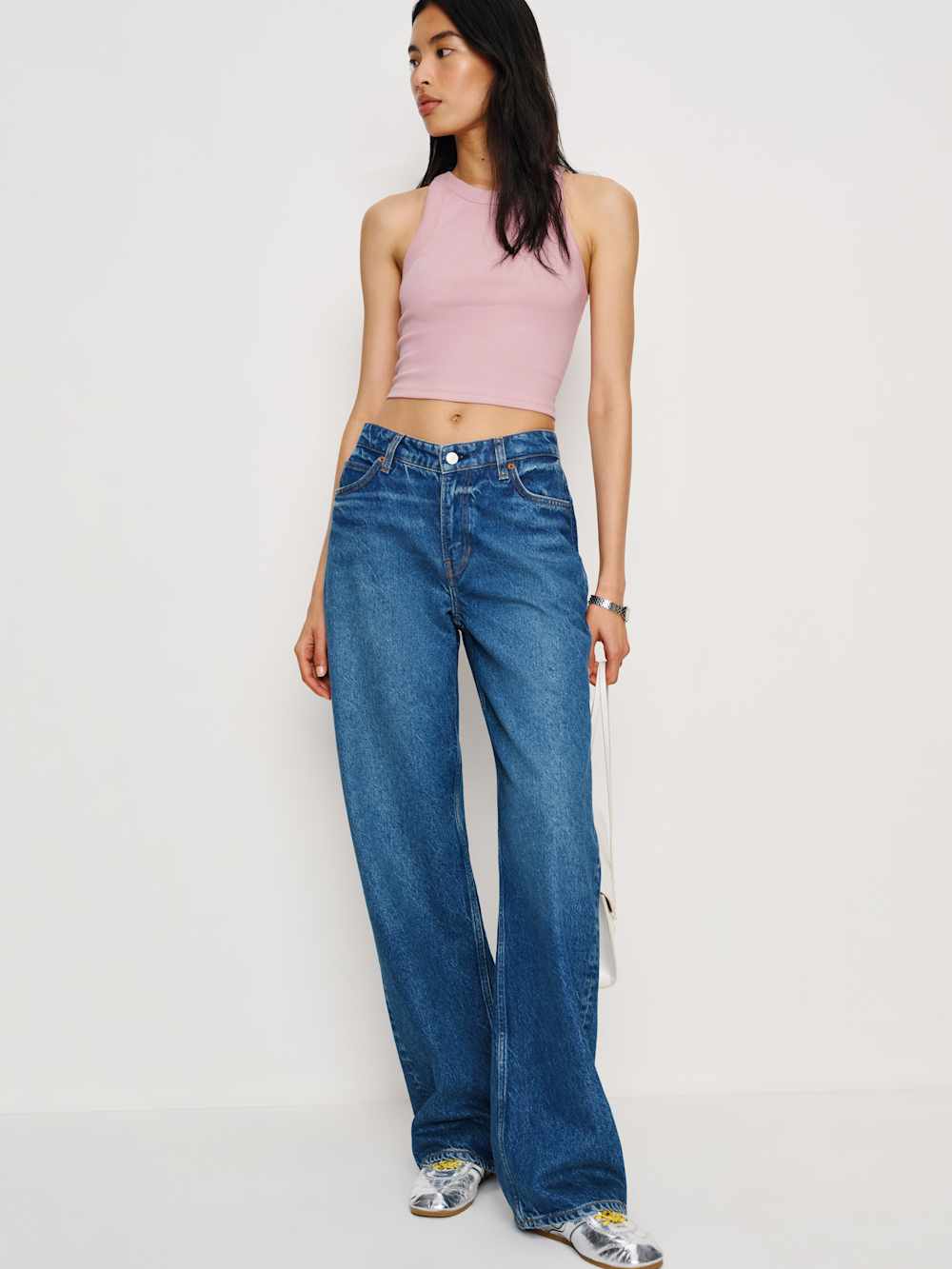 Reformation Tasha Cropped Tank - Babygirl
