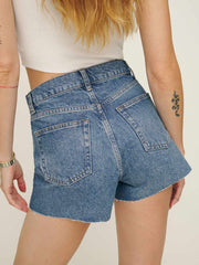 Reformation Charlene High Rise Jean Shorts - Colorado