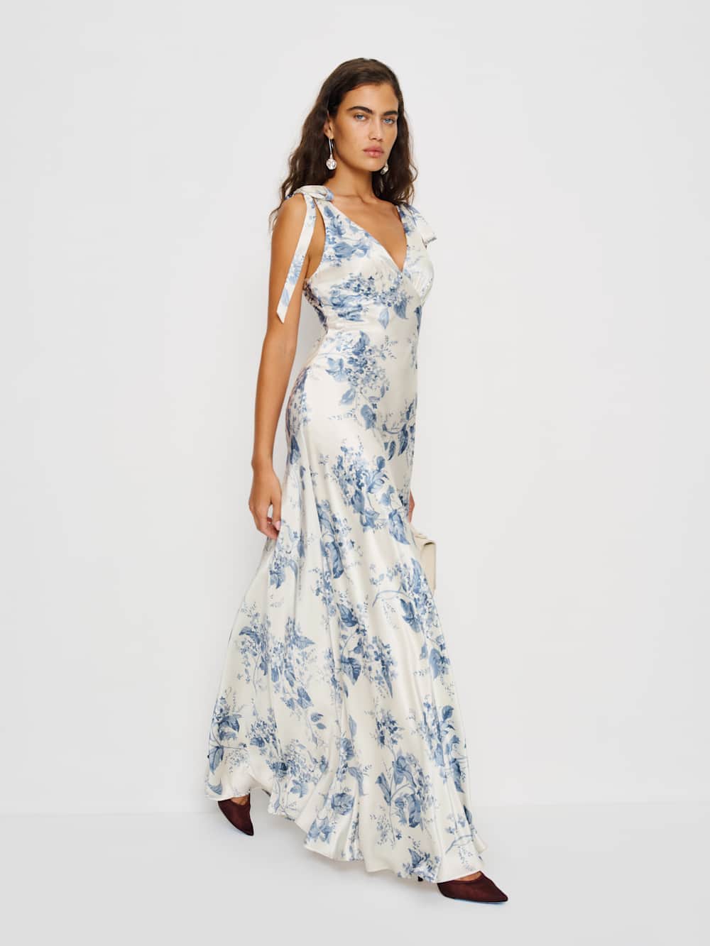 Reformation Pernille Silk Dress - Lupine