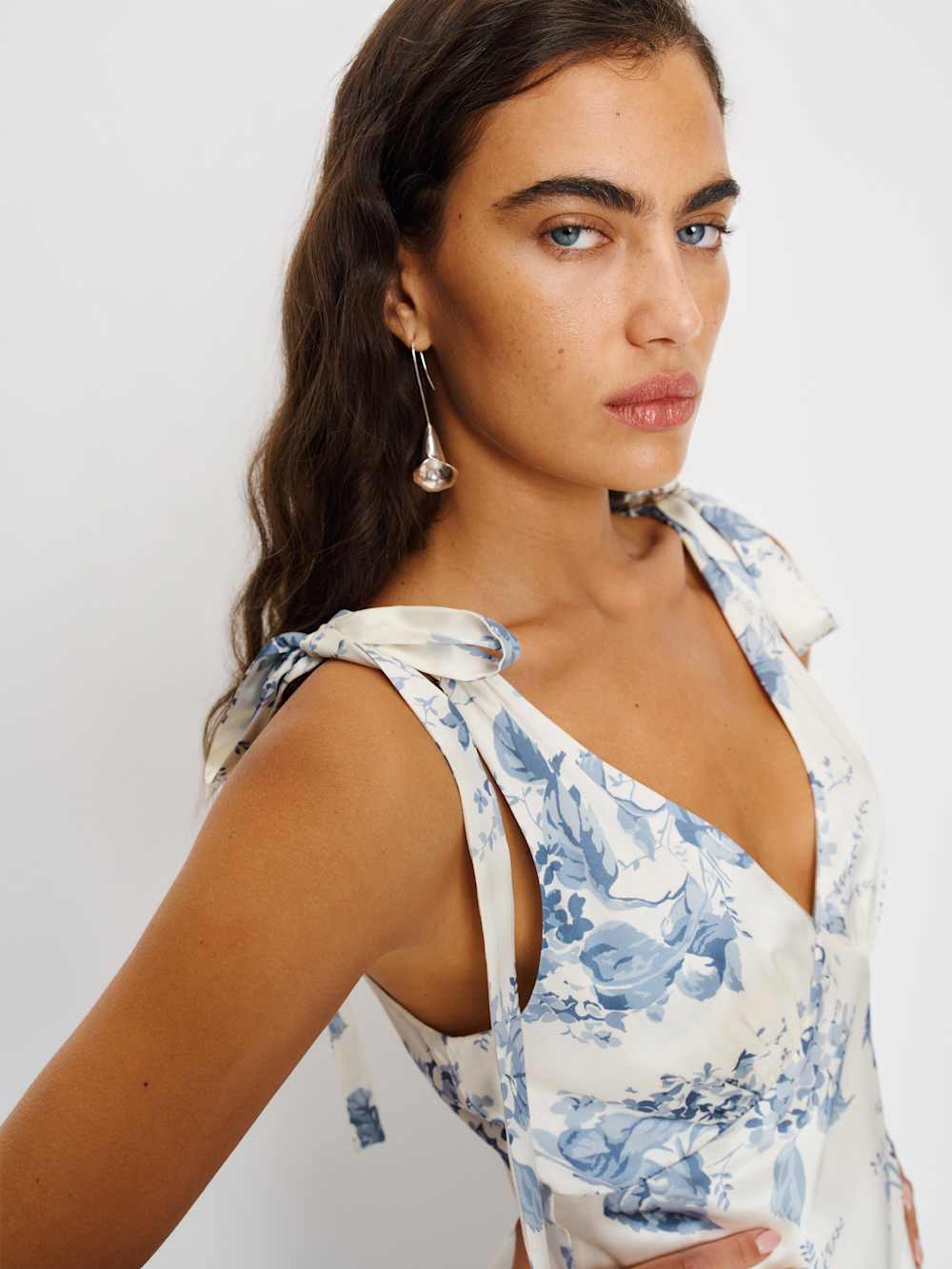 Reformation Pernille Silk Dress - Lupine