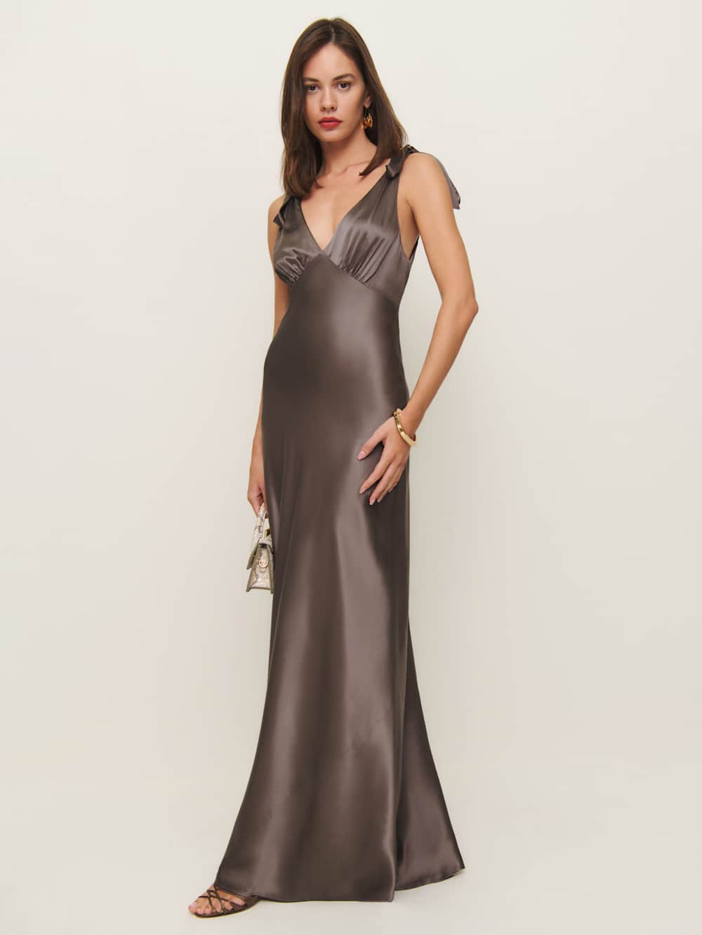 Reformation Pernille Silk Dress - Magnetic