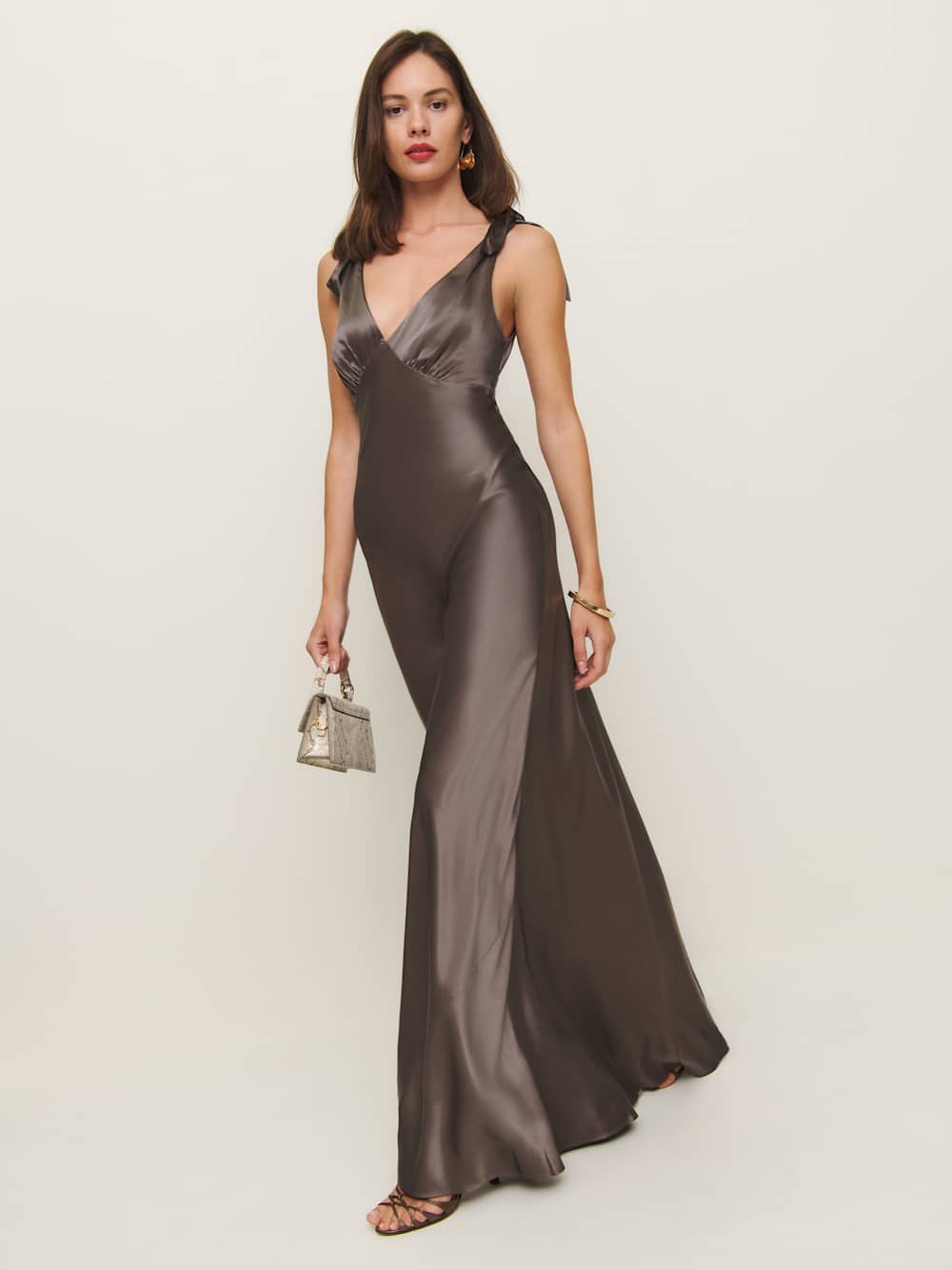 Reformation Pernille Silk Dress - Magnetic