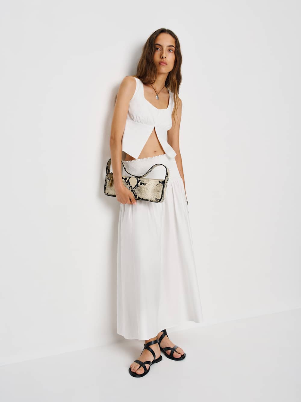 Reformation Haven Skirt - White