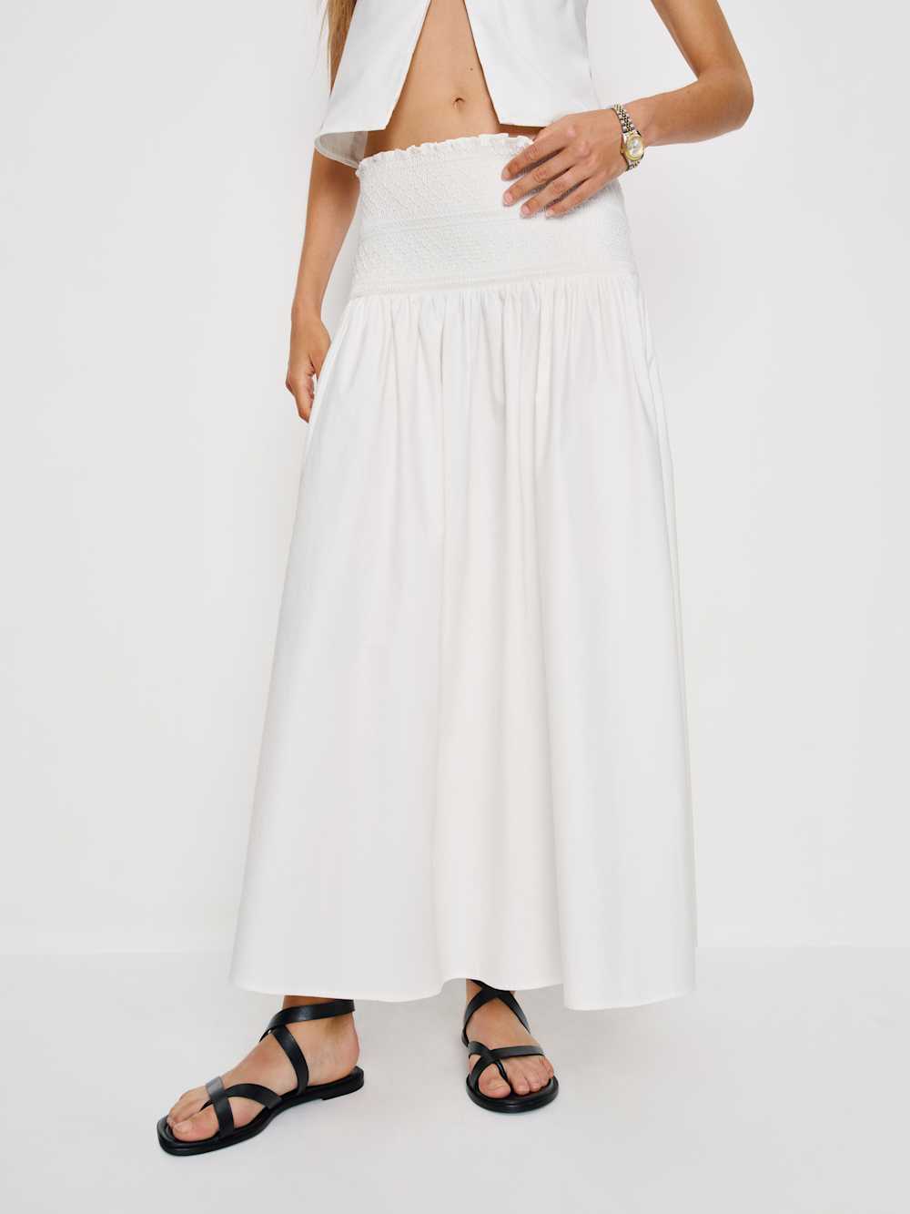 Reformation Haven Skirt - White