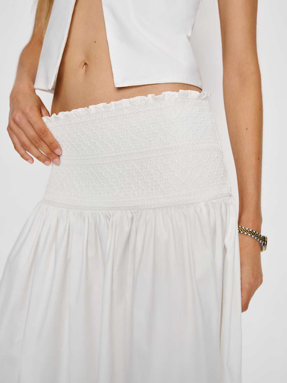 Reformation Haven Skirt - White