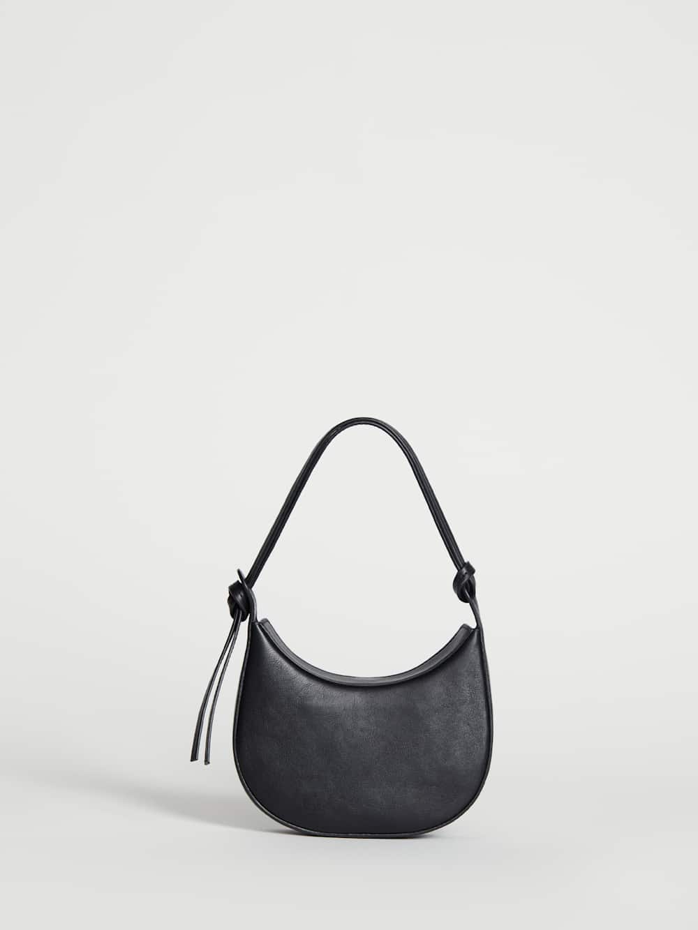Reformation Mini Rosetta Shoulder Bag - Black Leather