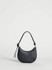 Reformation Mini Rosetta Shoulder Bag - Black Leather