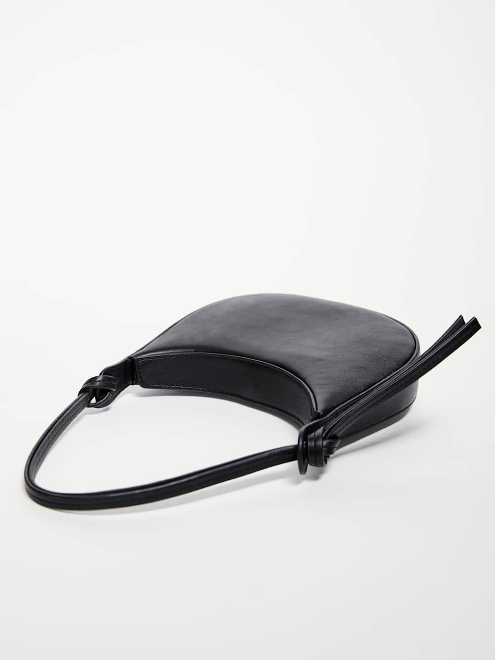 Reformation Mini Rosetta Shoulder Bag - Black Leather