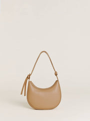 Reformation Mini Rosetta Shoulder Bag - Cappuccino Leather