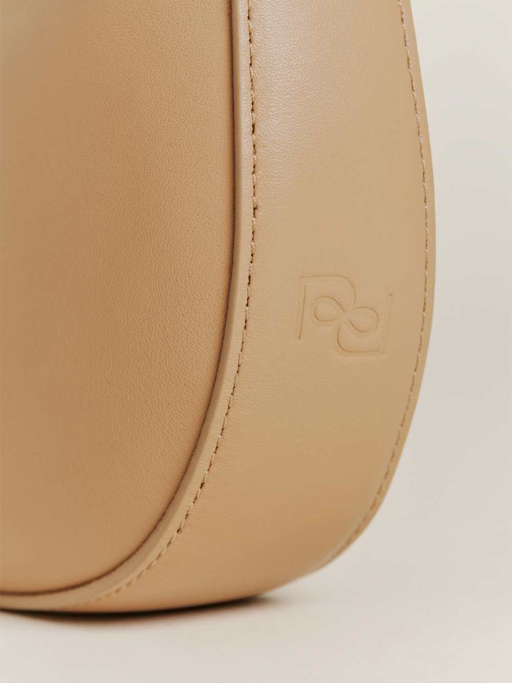 Reformation Mini Rosetta Shoulder Bag - Cappuccino Leather