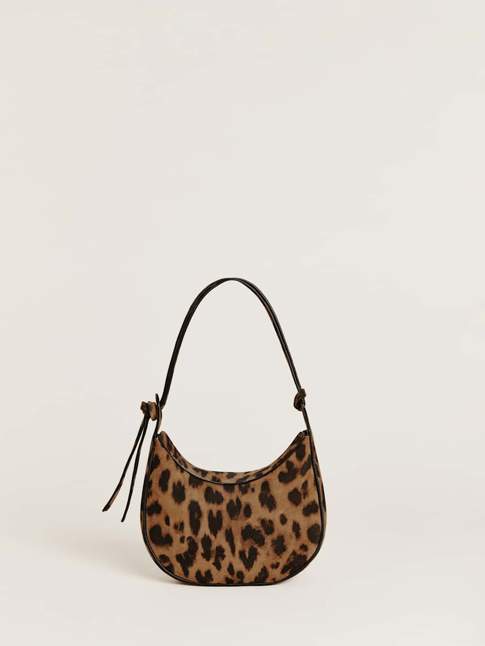 Reformation Mini Rosetta Shoulder Bag - Leopard Suede