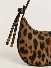 Reformation Mini Rosetta Shoulder Bag - Leopard Suede