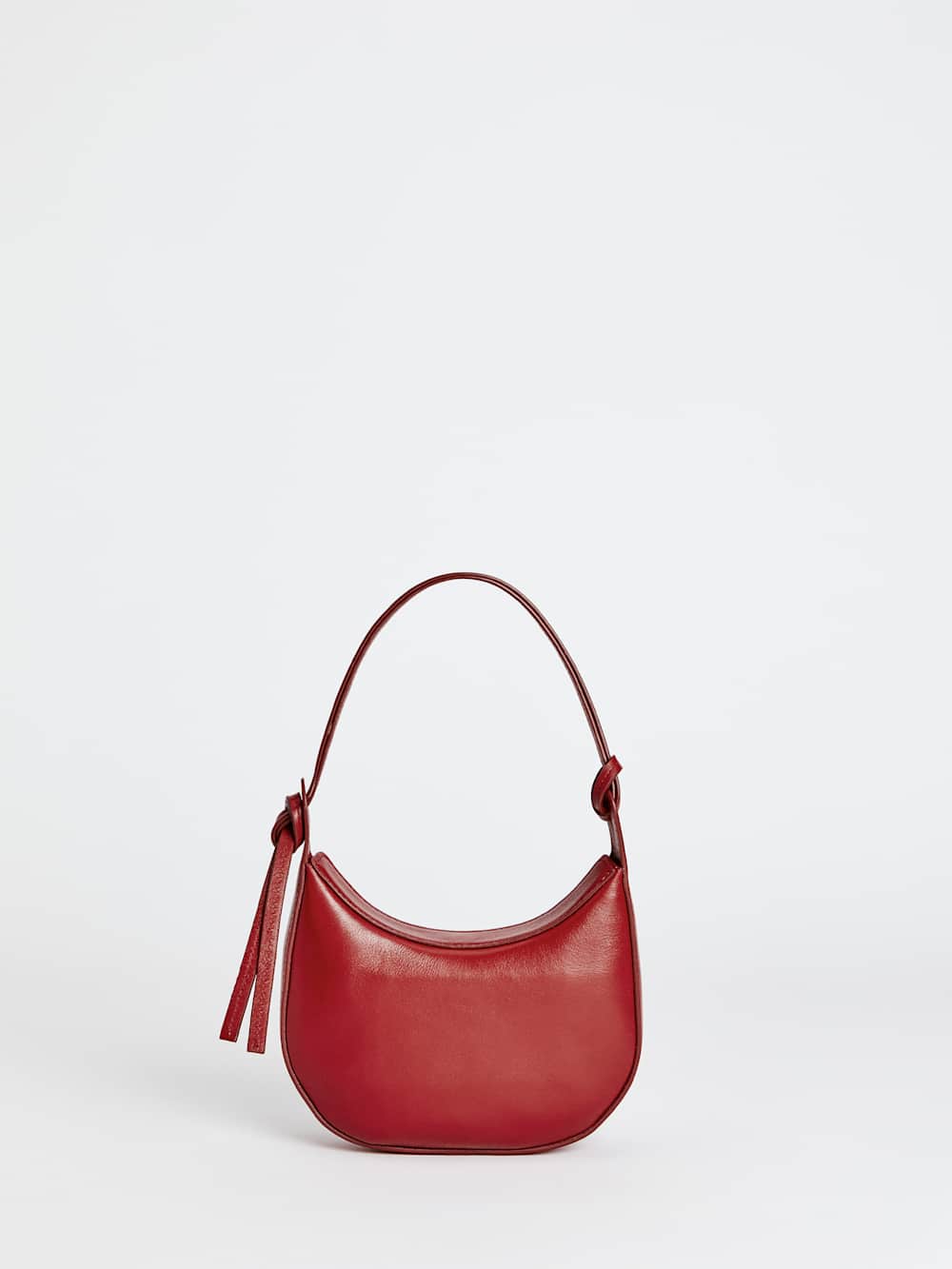 Reformation Mini Rosetta Shoulder Bag - Lipstick Leather