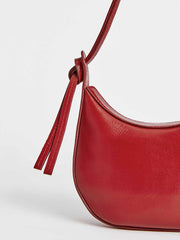 Reformation Mini Rosetta Shoulder Bag - Lipstick Leather