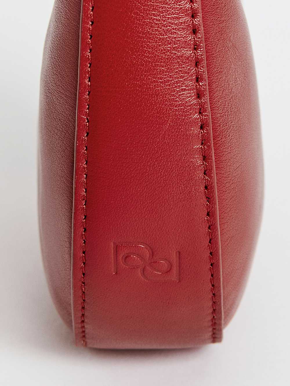 Reformation Mini Rosetta Shoulder Bag - Lipstick Leather
