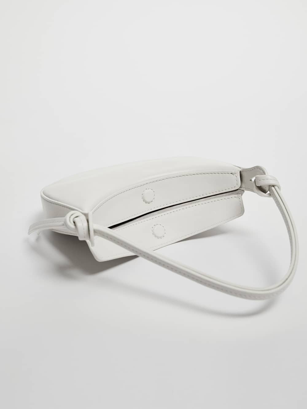 Reformation Mini Rosetta Shoulder Bag - White Leather