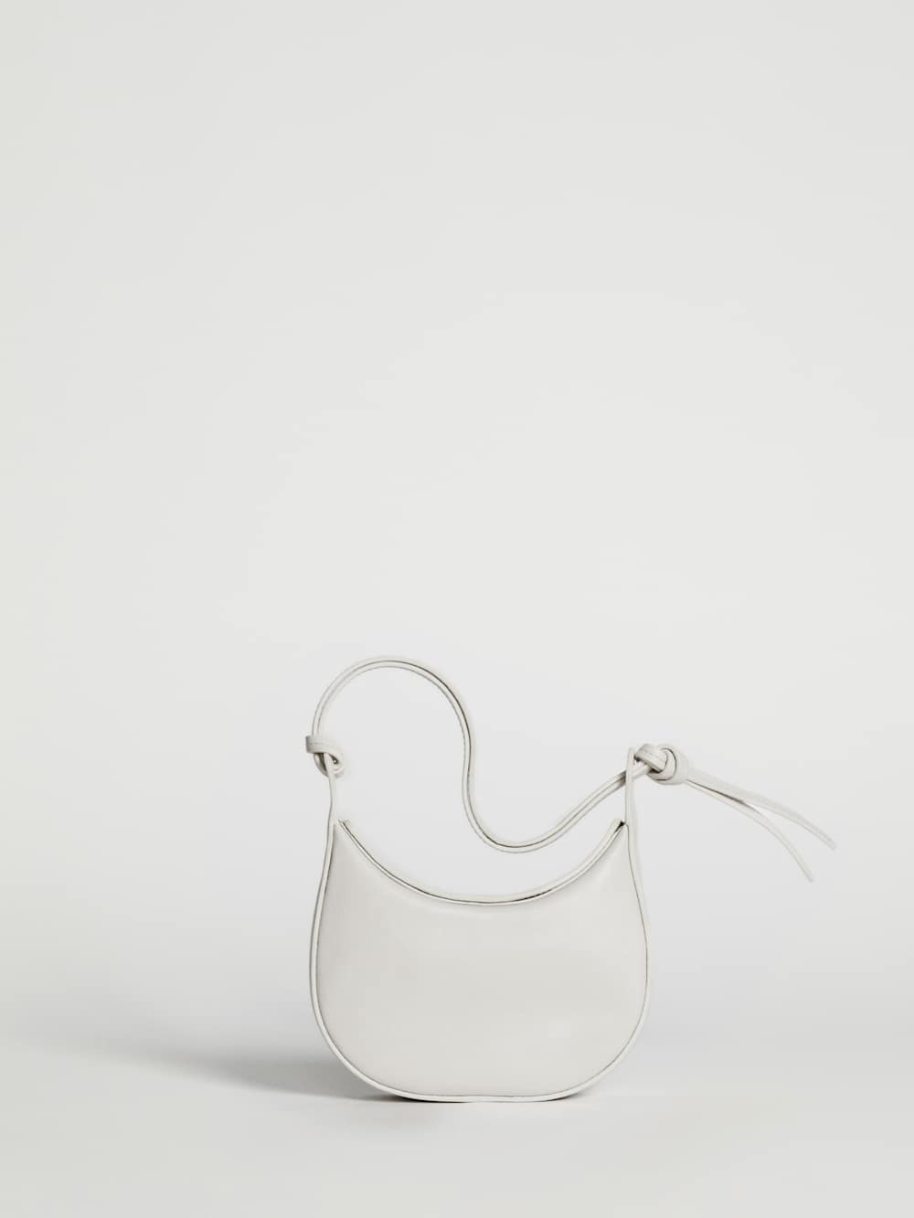 Reformation Mini Rosetta Shoulder Bag - White Leather