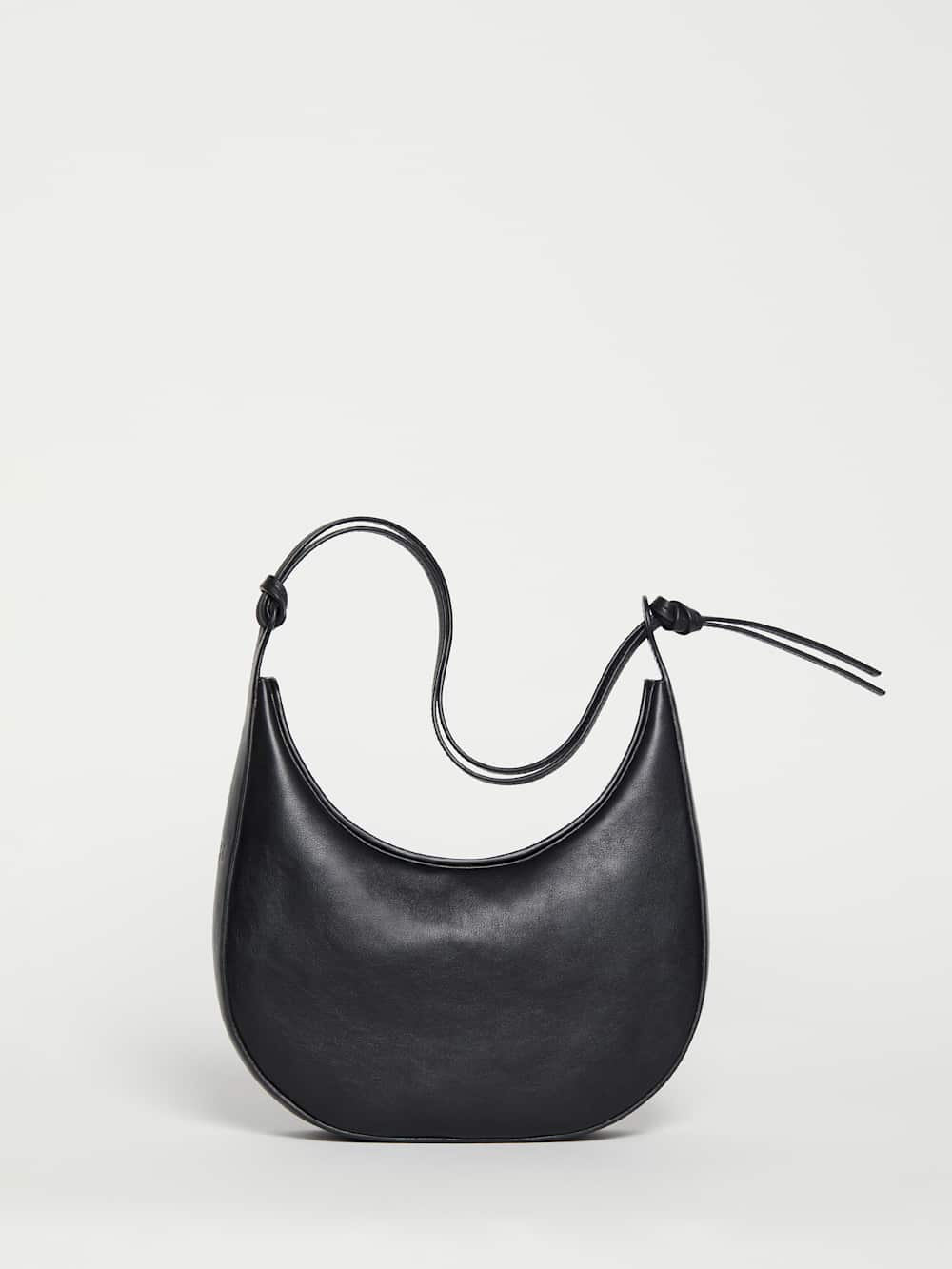 Reformation Medium Rosetta Shoulder Bag - Black Leather