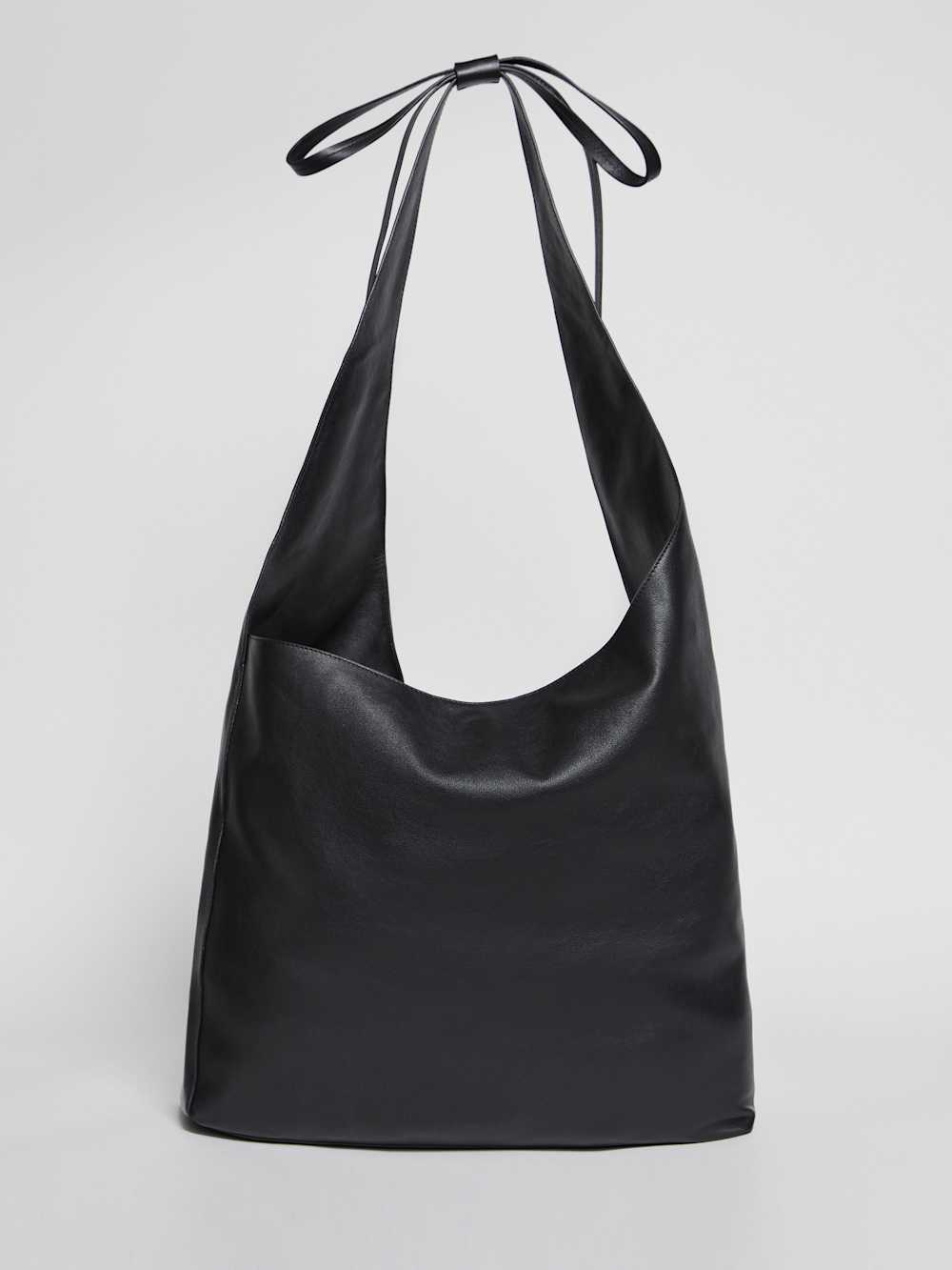 Reformation Oversized Vittoria Tote - Black Leather