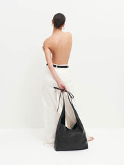 Reformation Oversized Vittoria Tote - Black Leather